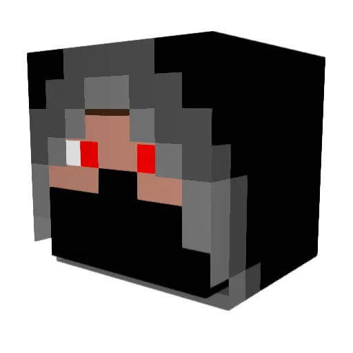 Fyrox_M Minecraft avatar head, 3D render