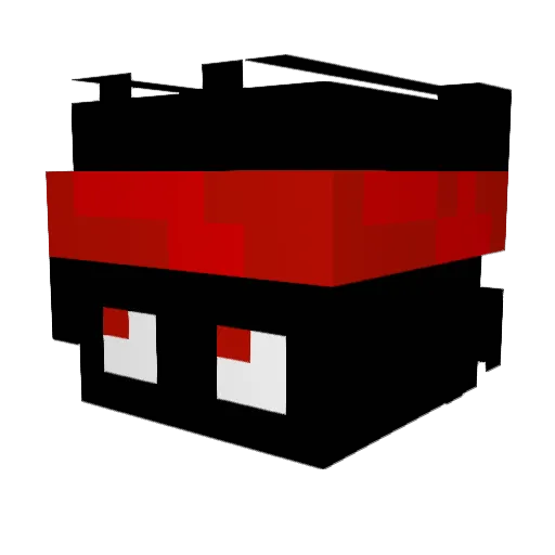 Fyrr4n Minecraft avatar head, 3D render