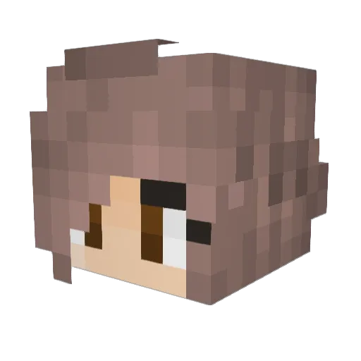Fyrree Minecraft avatar head, 3D render