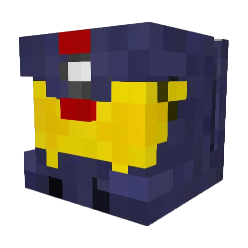 Fys1e Minecraft avatar head, 3D render