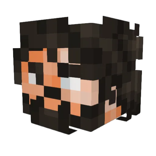 FysaeL Minecraft avatar head, 3D render