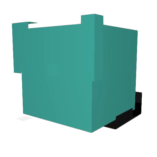 Fytecas Minecraft avatar head, 3D render