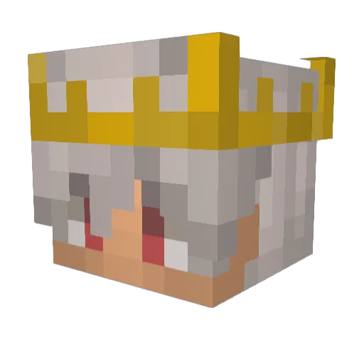 Fytrox Minecraft avatar head, 3D render