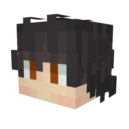FytrusFoxVT Minecraft avatar head, 3D render