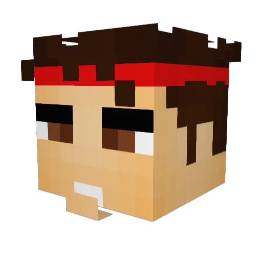 FyttiHelvete Minecraft avatar head, 3D render