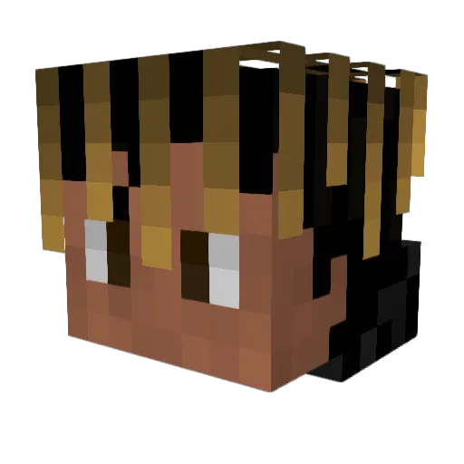 FyzFar Minecraft avatar head, 3D render