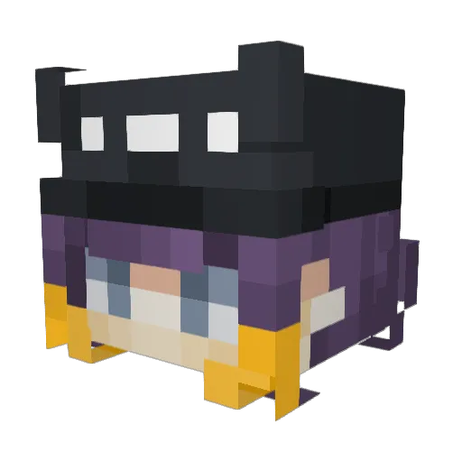 FzC17 Minecraft avatar head, 3D render