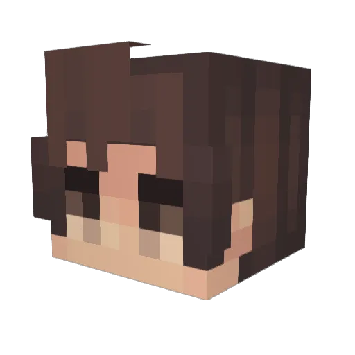 FzE01 Minecraft avatar head, 3D render