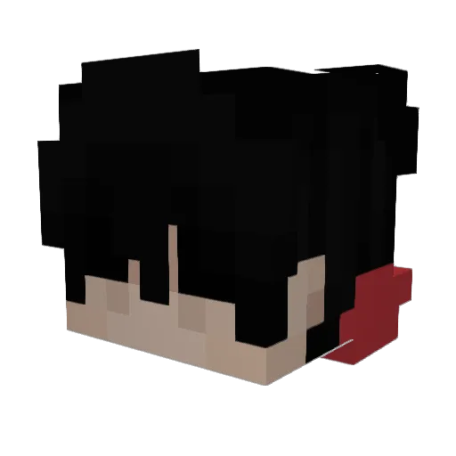 Fzeta Minecraft avatar head, 3D render
