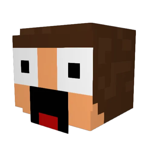 FzudemABI Minecraft avatar head, 3D render