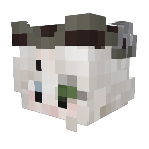 G00D_HuNT Minecraft avatar head, 3D render