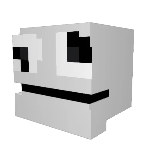 G00GLYEYES Minecraft avatar head, 3D render