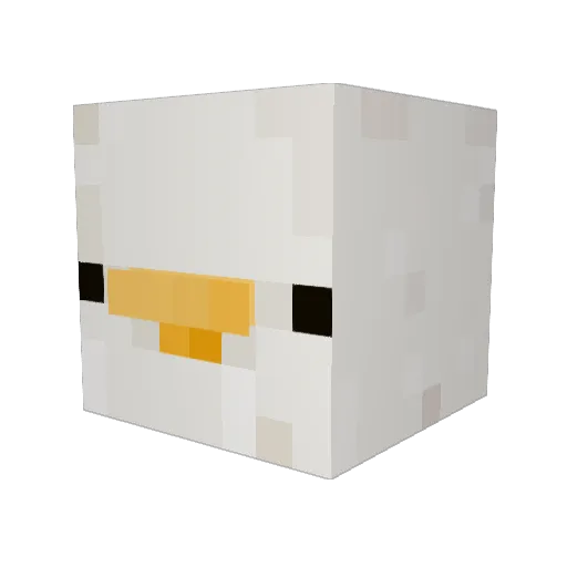 G00LIA Minecraft avatar head, 3D render