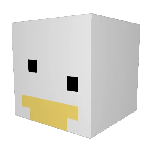 G00SY0 Minecraft avatar head, 3D render