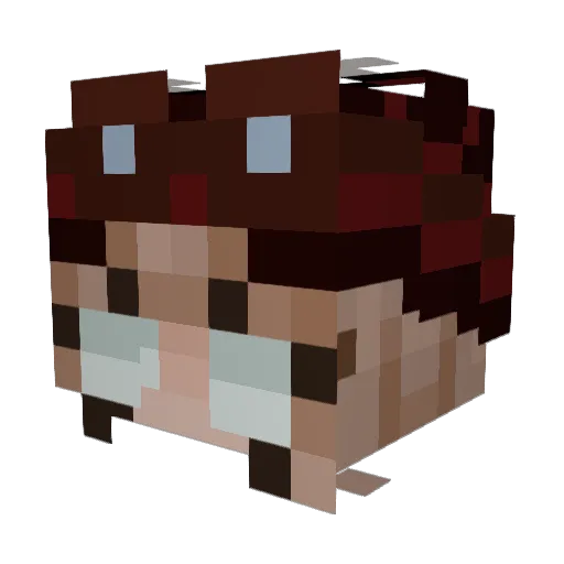 G00nBot Minecraft avatar head, 3D render