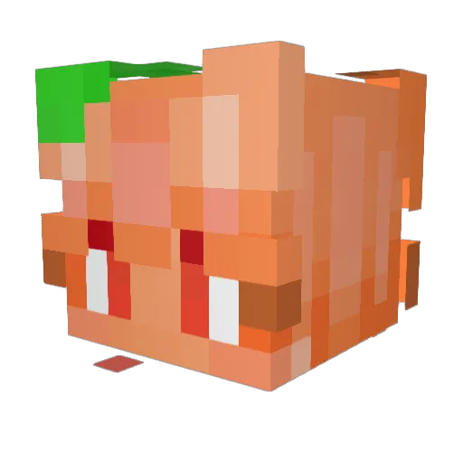 G00se1 Minecraft avatar head, 3D render