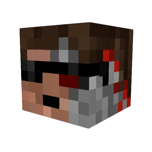 G00se72 Minecraft avatar head, 3D render