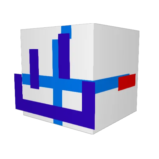 G0D0FHYPERD3ATH Minecraft avatar head, 3D render