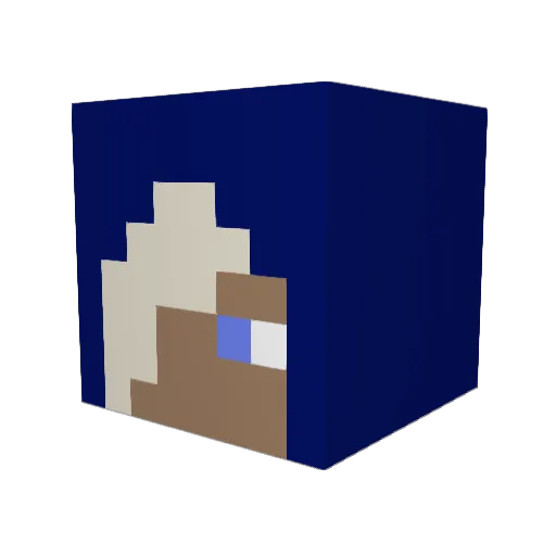 G0DE4TER Minecraft avatar head, 3D render