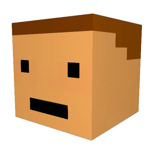 G0DMINER Minecraft avatar head, 3D render