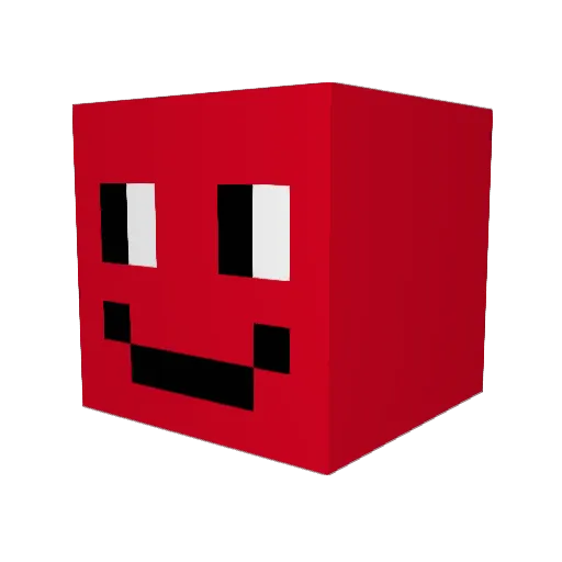 G0GU Minecraft avatar head, 3D render