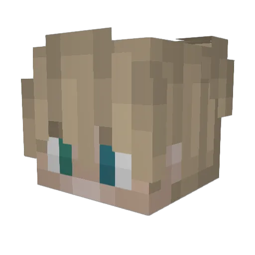 G0Jisama Minecraft avatar head, 3D render