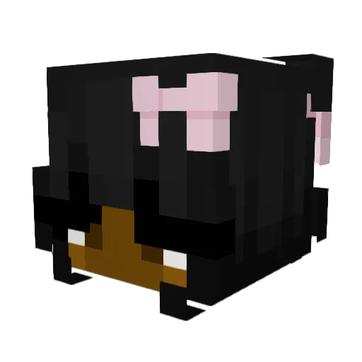 G0THICC0 Minecraft avatar head, 3D render