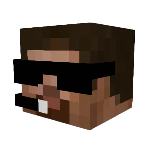 G0anpan Minecraft avatar head, 3D render
