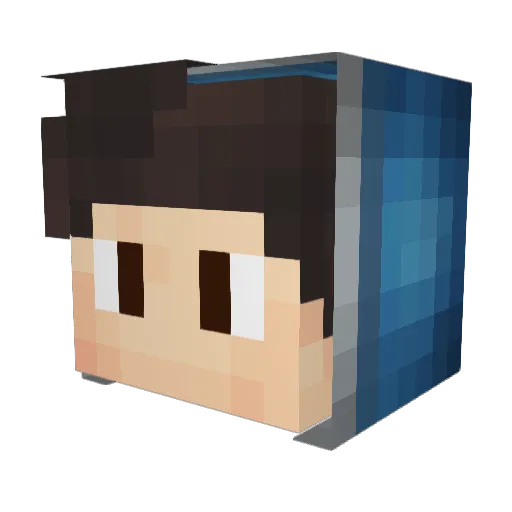 G0dchosen Minecraft avatar head, 3D render