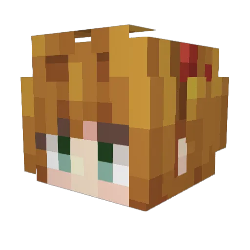 G0dtang Minecraft avatar head, 3D render