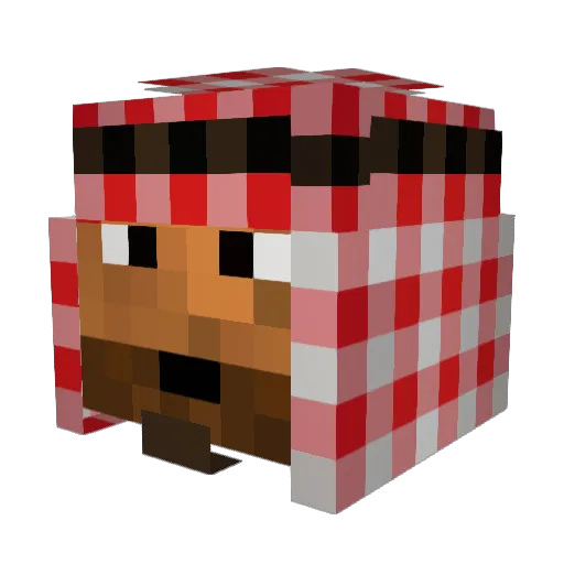 G0kuwithdrip Minecraft avatar head, 3D render