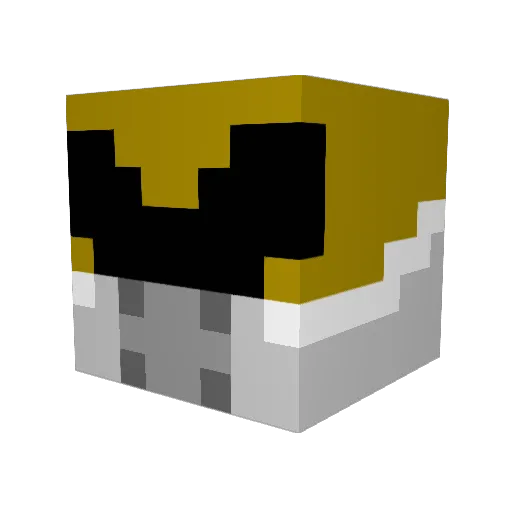 G0ldClaw Minecraft avatar head, 3D render