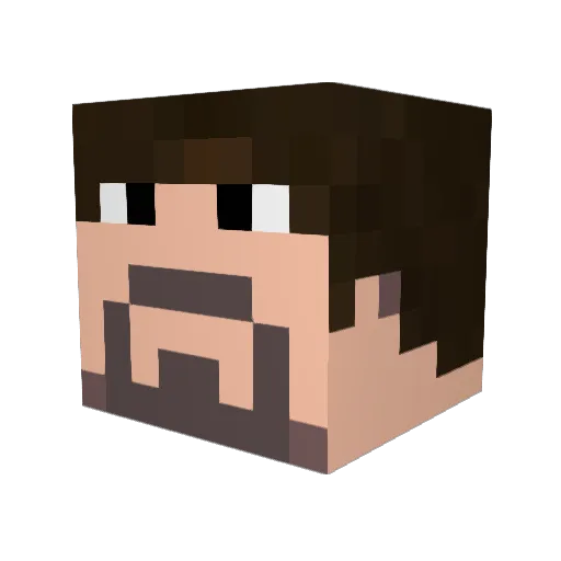G0ll0mch1ch1 Minecraft avatar head, 3D render