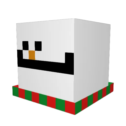 G0londrina Minecraft avatar head, 3D render