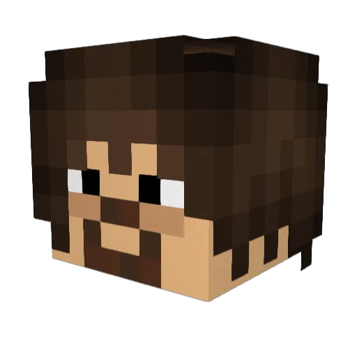 G0nj Minecraft avatar head, 3D render