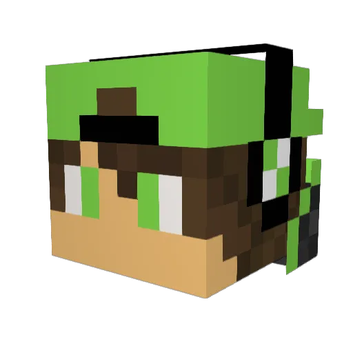G0rdi Minecraft avatar head, 3D render