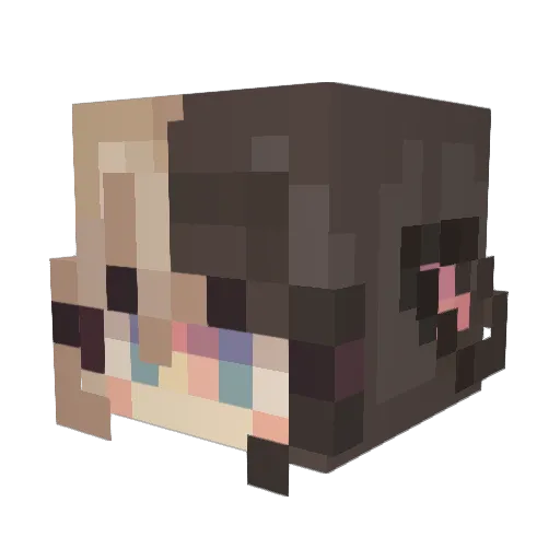 G0thQueen Minecraft avatar head, 3D render