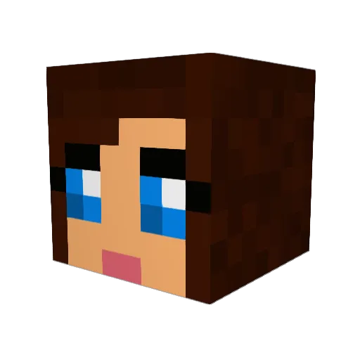 G0thia Minecraft avatar head, 3D render