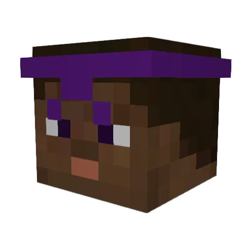 G0vn0ed24 Minecraft avatar head, 3D render