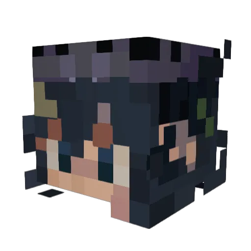 G10Oo Minecraft avatar head, 3D render