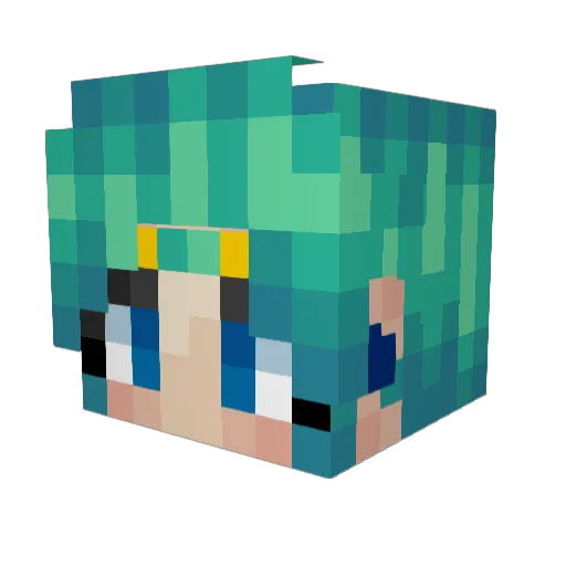 G10R13N Minecraft avatar head, 3D render