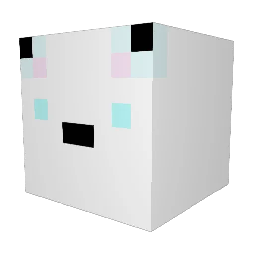 G12G4 Minecraft avatar head, 3D render