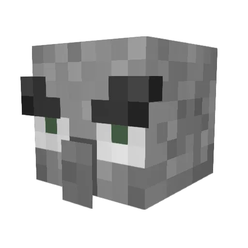 G188 Minecraft avatar head, 3D render