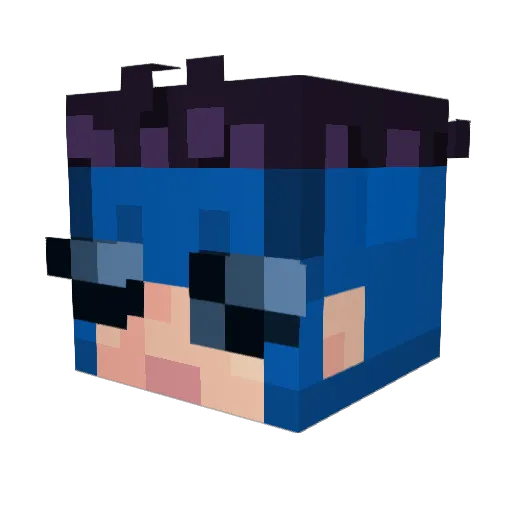 G1D1M91 Minecraft avatar head, 3D render