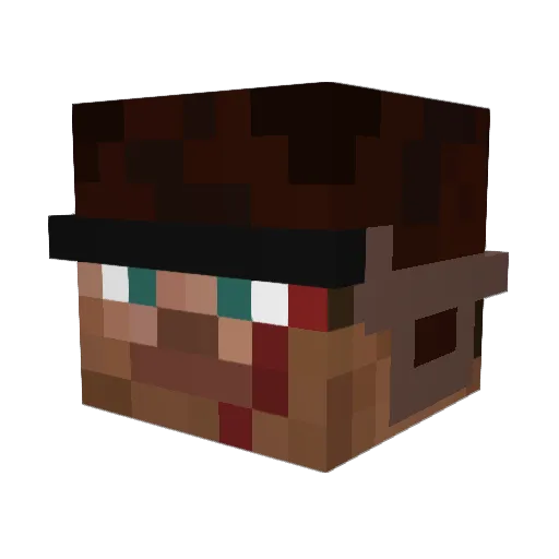 G1DRUN0V1CH Minecraft avatar head, 3D render