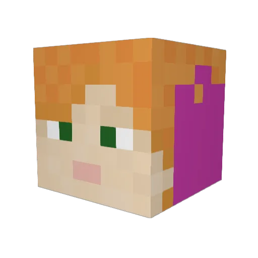 G1LLY Minecraft avatar head, 3D render