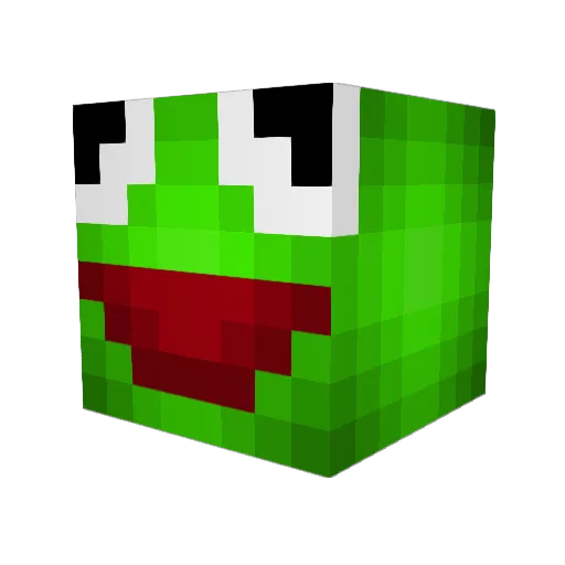 G1R4FFE Minecraft avatar head, 3D render