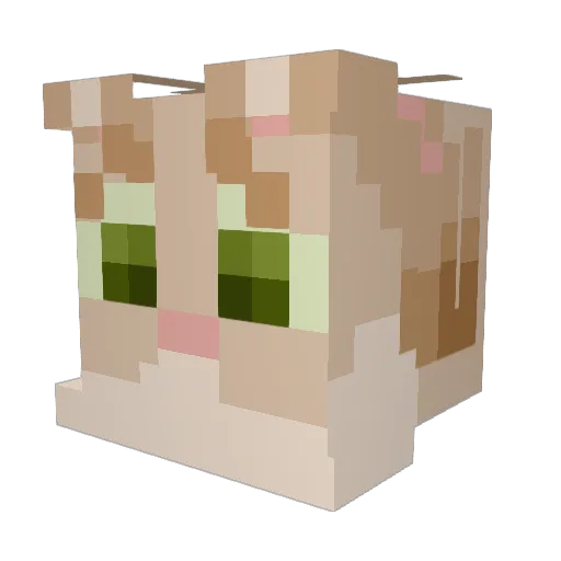 G1RFAN Minecraft avatar head, 3D render