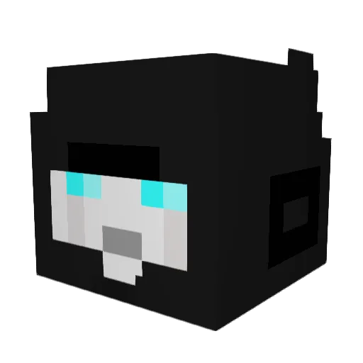 G1Sideswipe Minecraft avatar head, 3D render