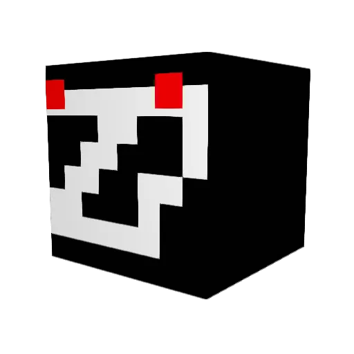 G1X997 Minecraft avatar head, 3D render